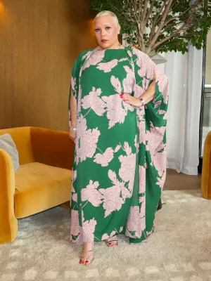 Daina Kimono Dress Set - Green