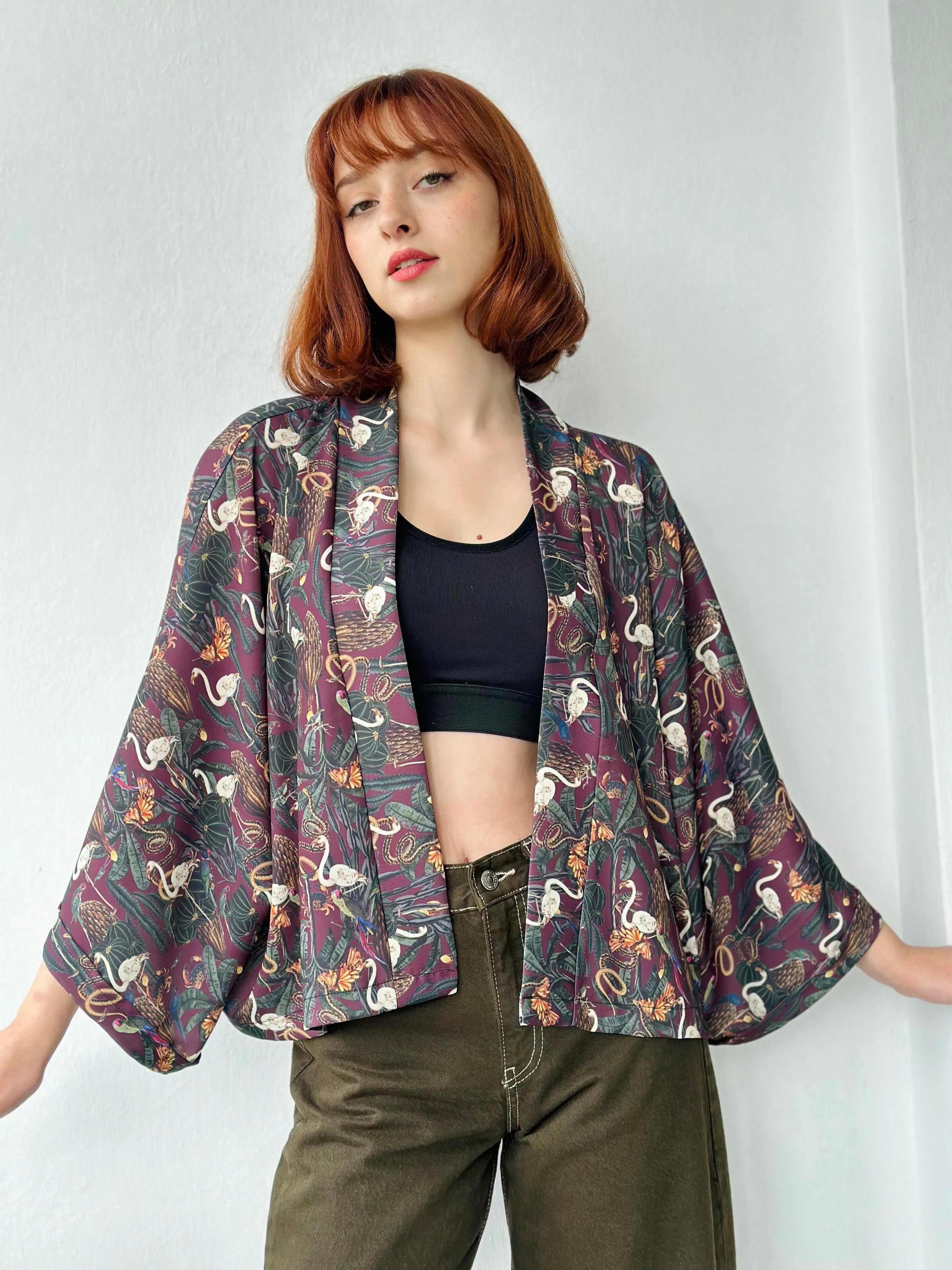 Dance of Purple Bat Model Mini Kimono