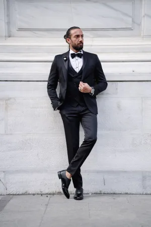 Daniel Black Slim Fit Shawl Lapel Tuxedo - Timeless Elegance for Men