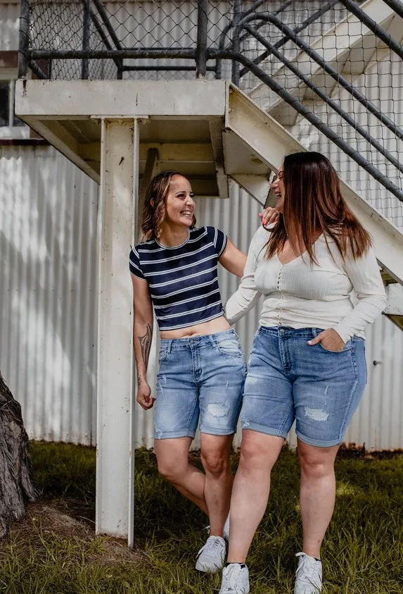 Della Shorts - Blue