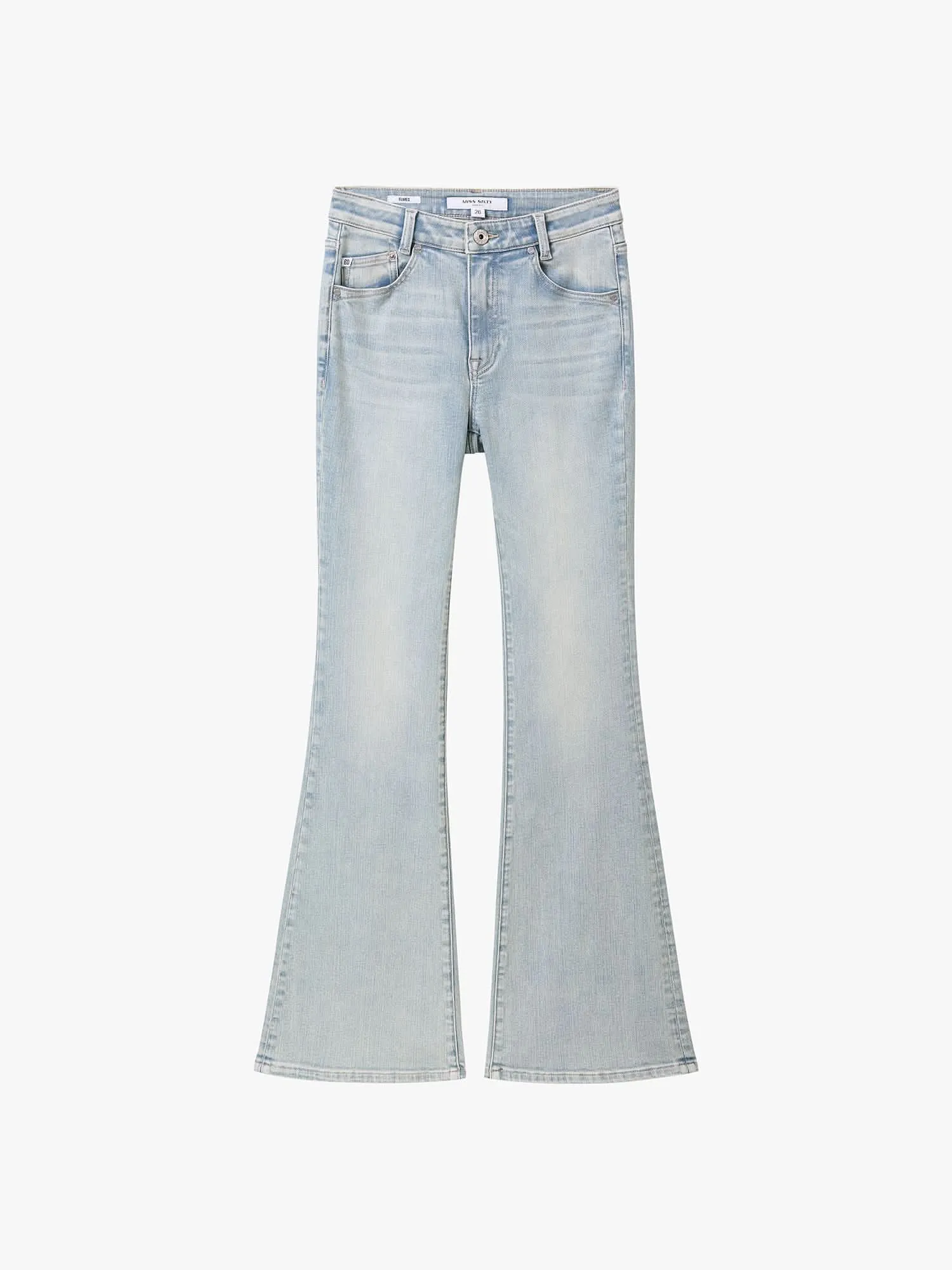 Distressed  Flared Jeans-240