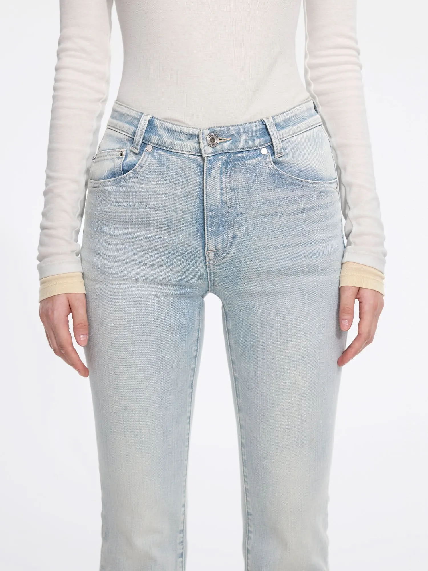 Distressed  Flared Jeans-240