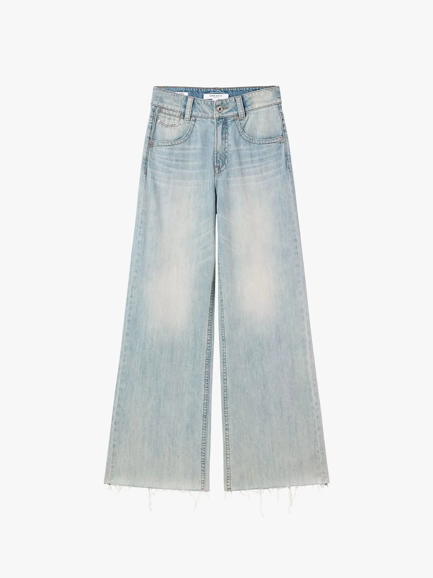 Distressed Flared Jeans-FLM