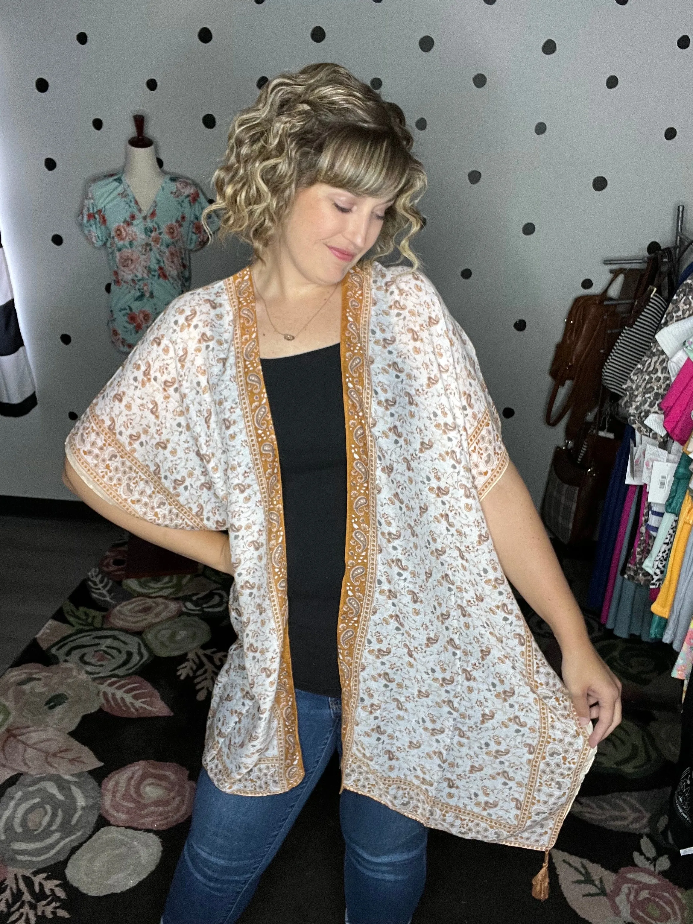 Ditsy Floral Paisley Kimono