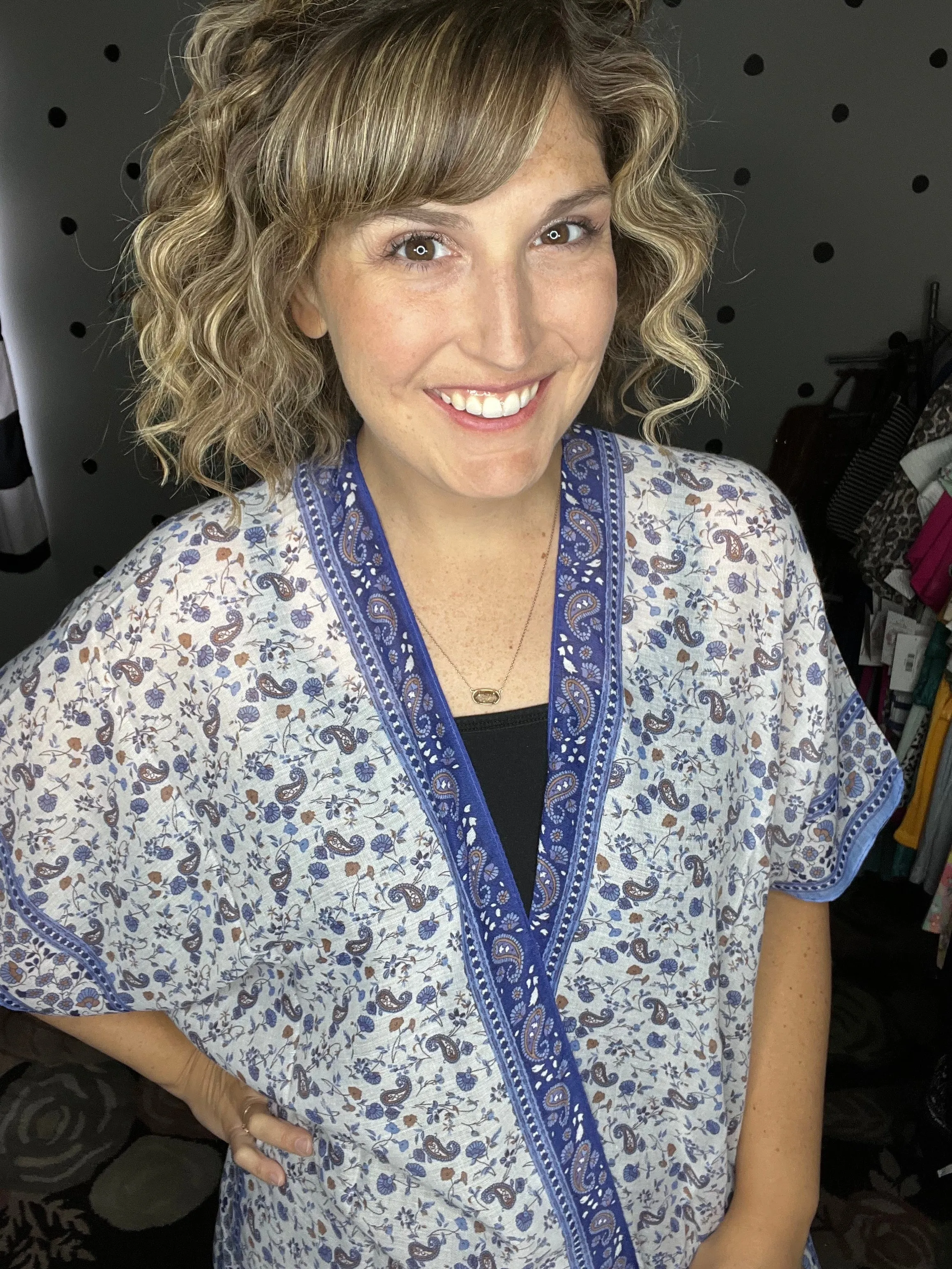Ditsy Floral Paisley Kimono