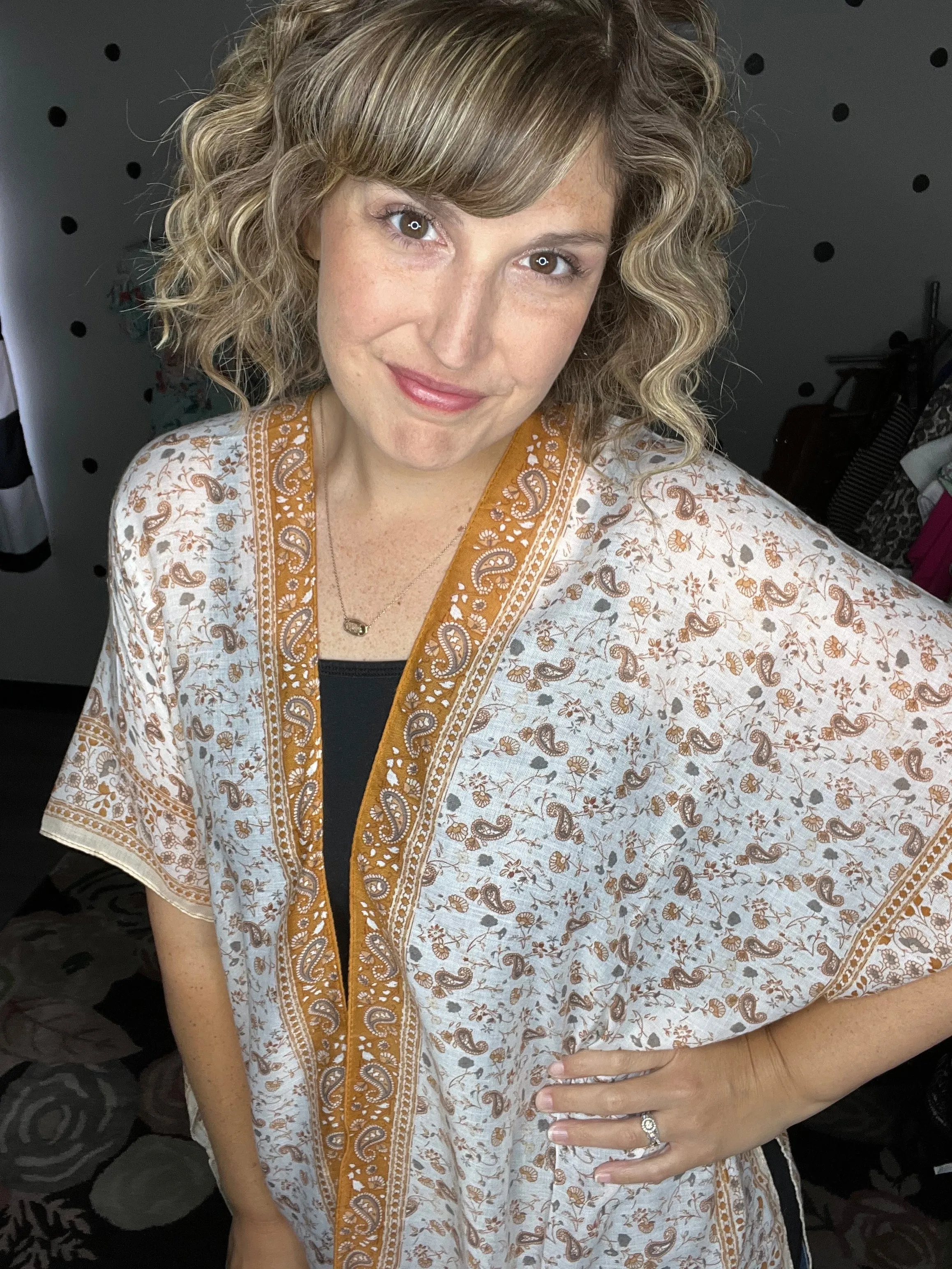 Ditsy Floral Paisley Kimono
