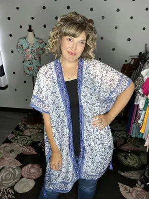 Ditsy Floral Paisley Kimono