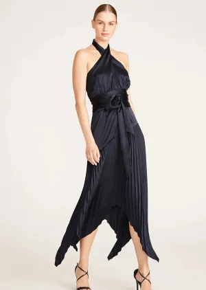 Dixon Halter Dress in Navy