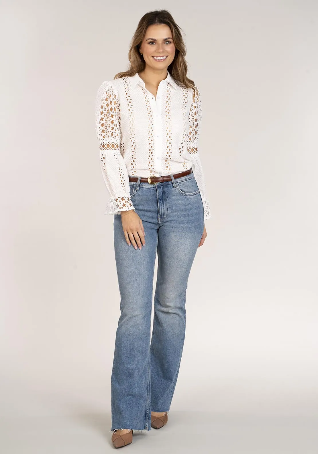 Embroidered Shirt - White