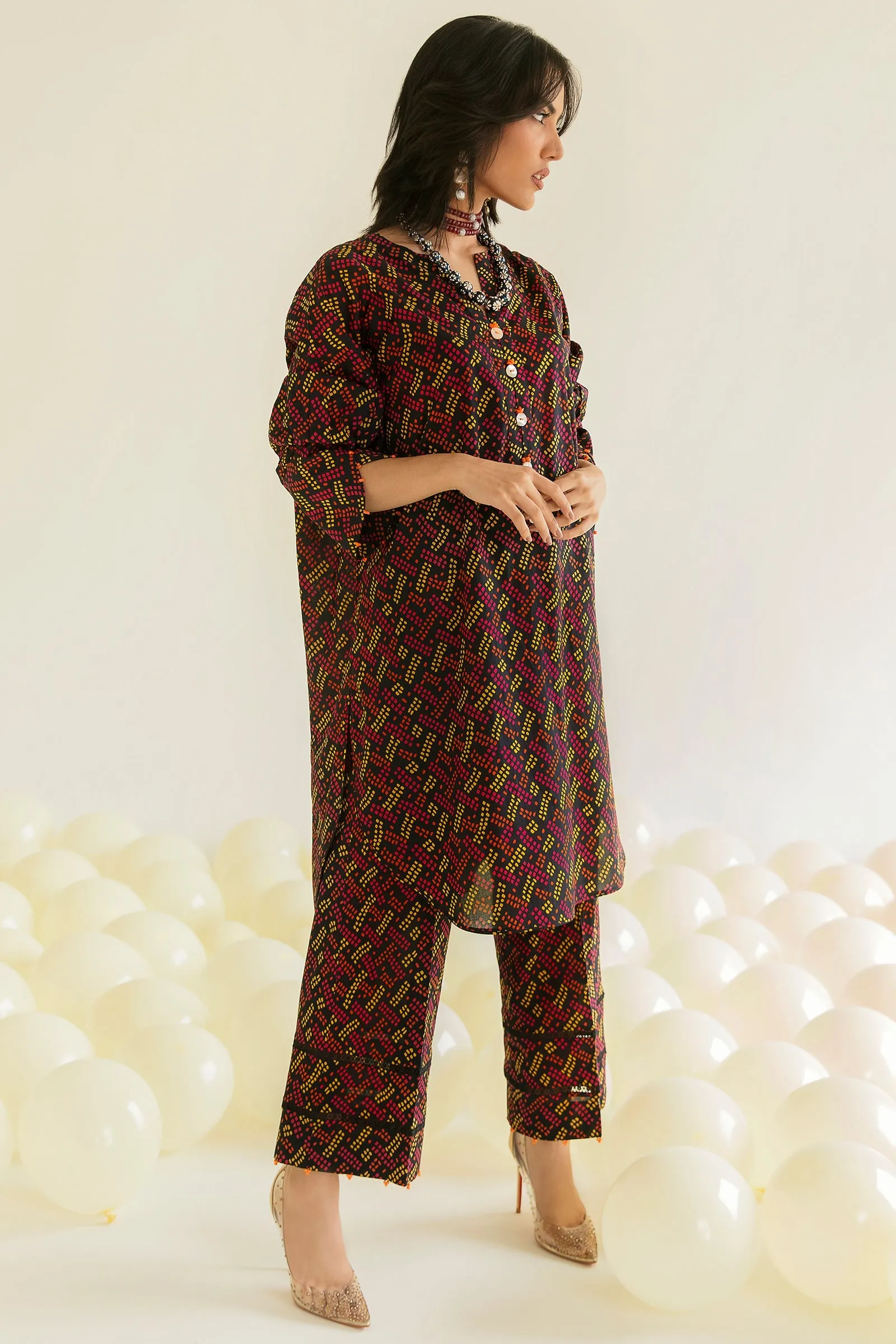 EMRE (ZRW-20917) | Zaha RTW Poplin Collection 2023 | Stitched Lawn Cambric Cotton Suits