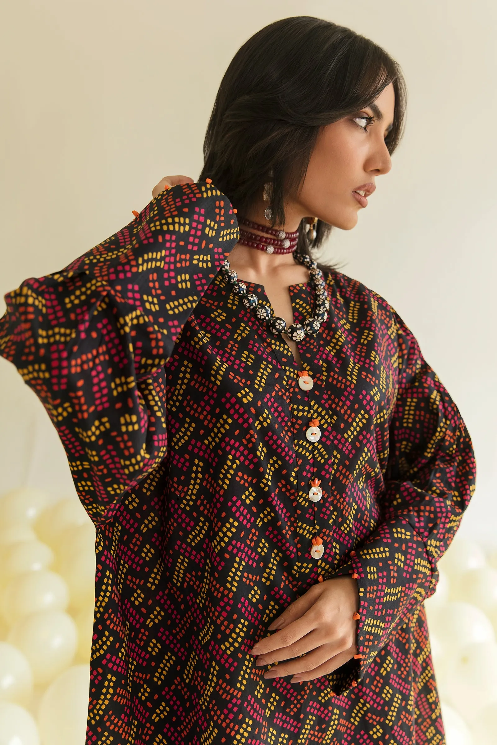 EMRE (ZRW-20917) | Zaha RTW Poplin Collection 2023 | Stitched Lawn Cambric Cotton Suits