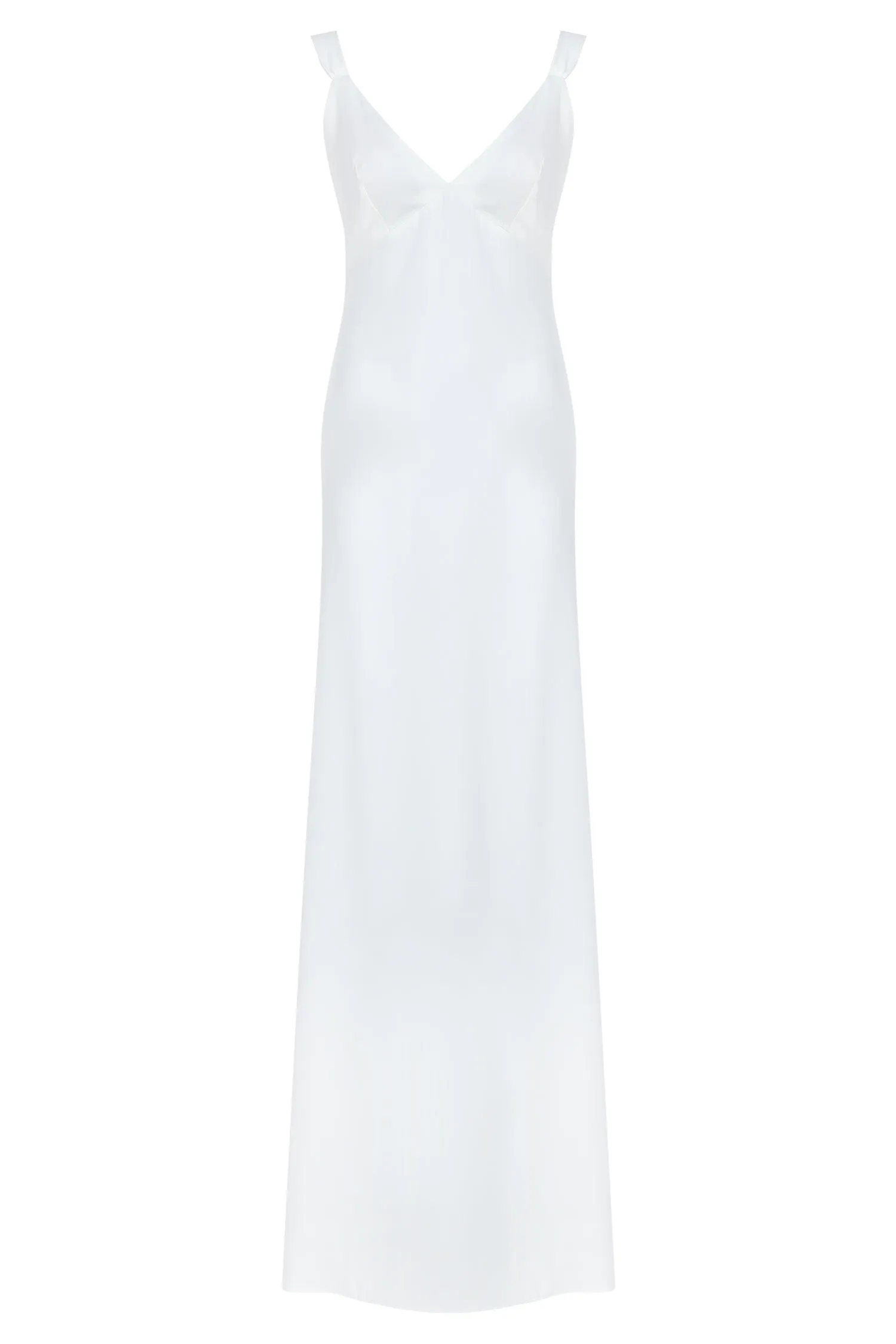 Eva Open Back Crepe Maxi Dress