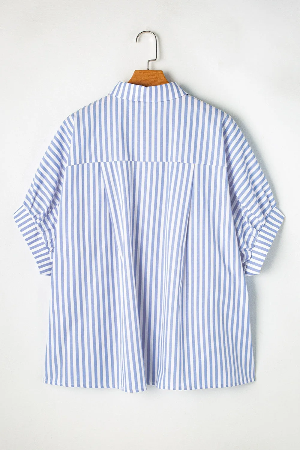 Fauna Striped Collared Neck Half Sleeve Shirt