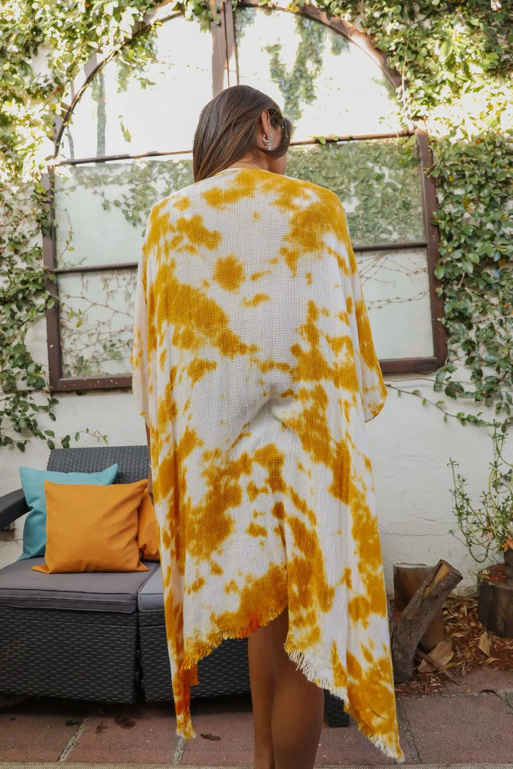 Festive Tie-Dye Kimono - 4 colors