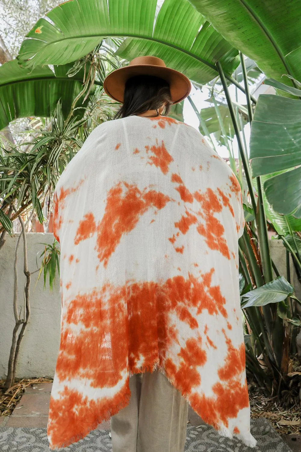 Festive Tie-Dye Kimono - 4 colors