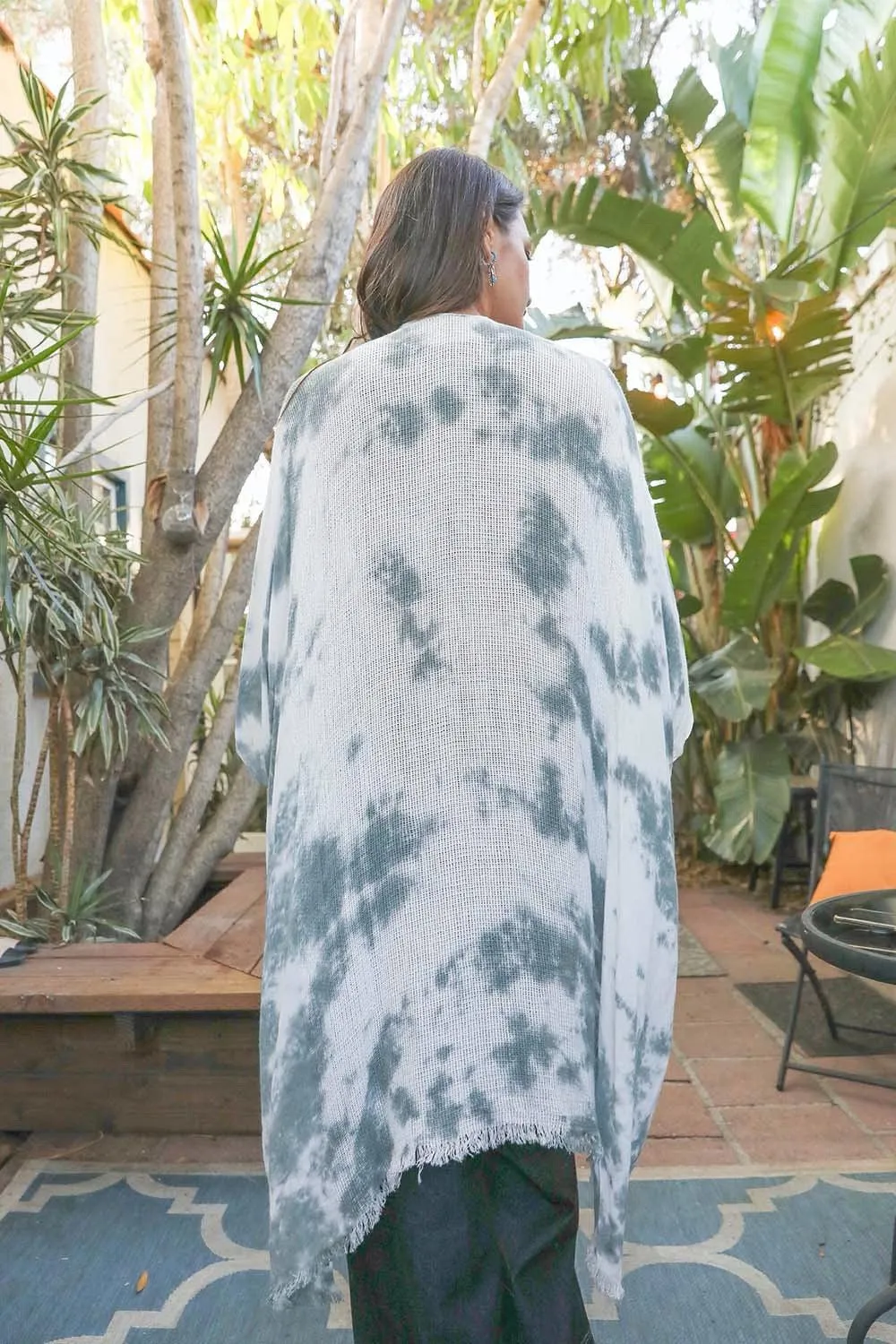 Festive Tie-Dye Kimono - 4 colors
