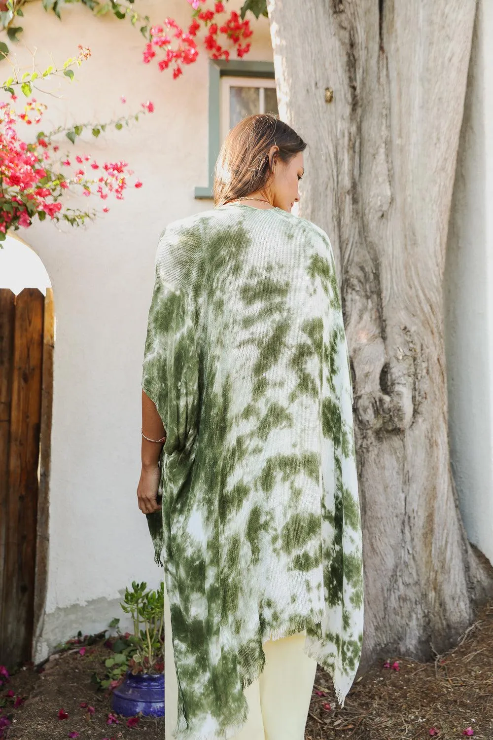 Festive Tie-Dye Kimono - 4 colors