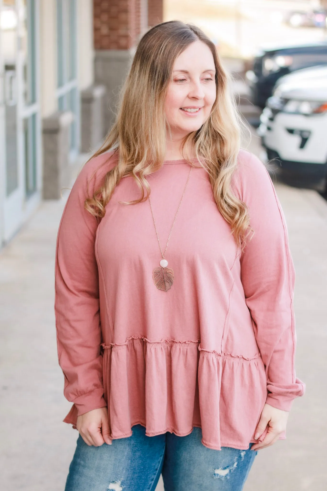 Finding Forever Mauve Tunic Top