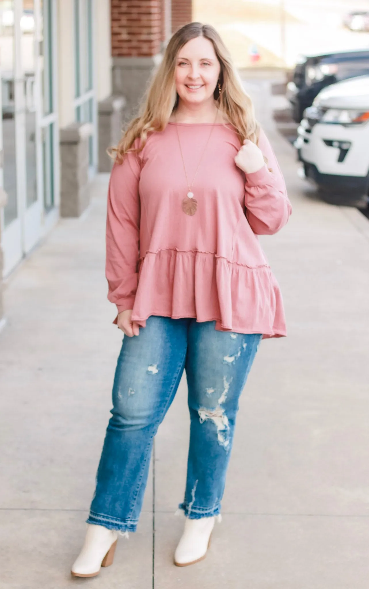 Finding Forever Mauve Tunic Top