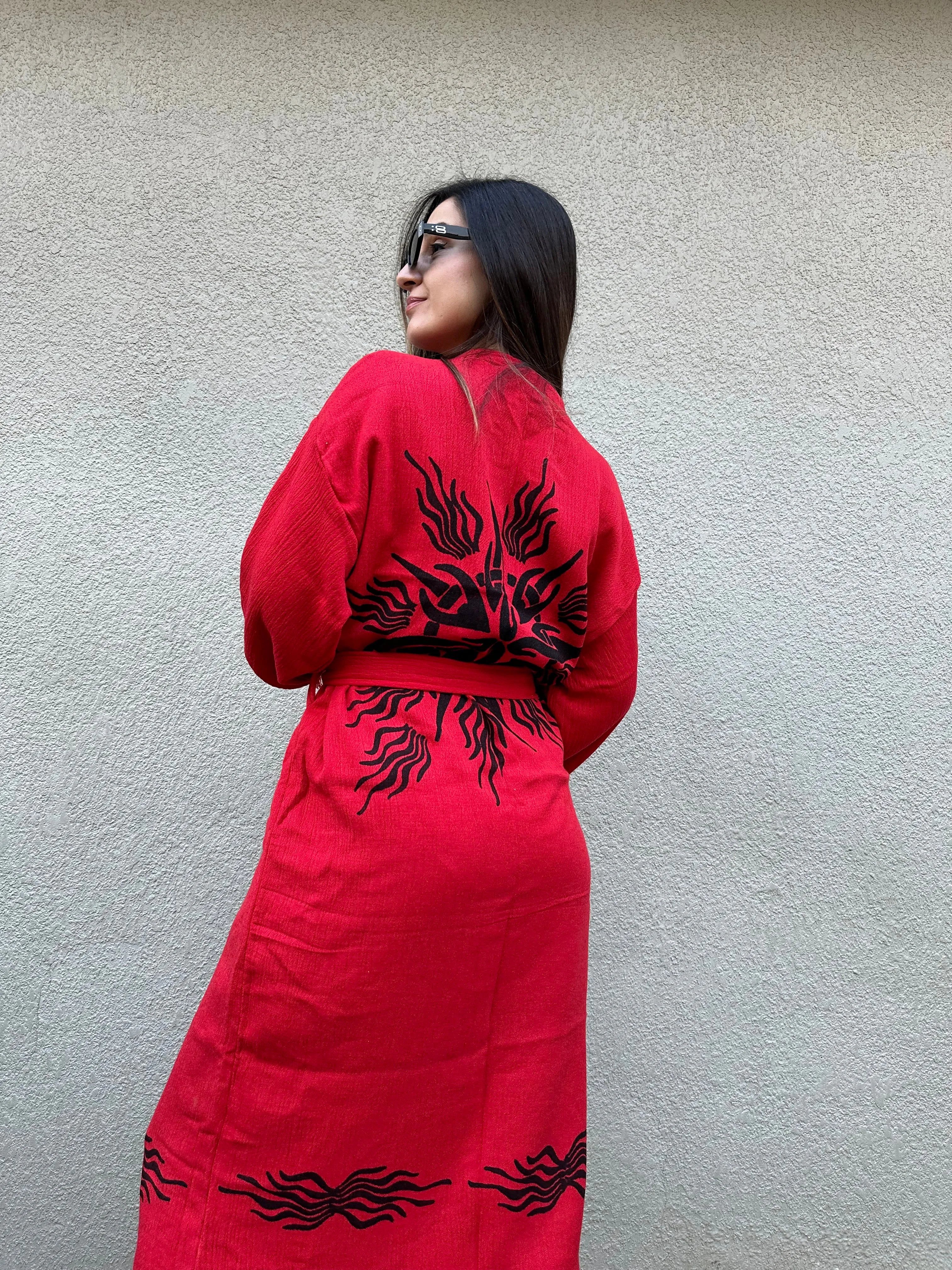 Fire Kimono Robe