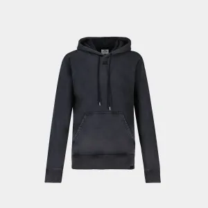 Fleece Hoodie in Grey Cotton