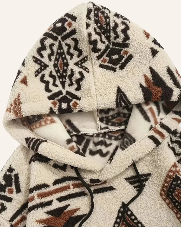 Fleece Hoodie Pullover Ethno Sam