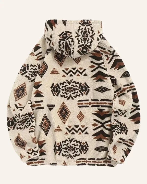 Fleece Hoodie Pullover Ethno Sam