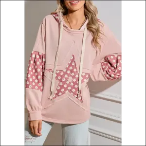 Floral Patchwork Star Hoodie: Cozy , Cute Enough 💀 - Needful Things ✨