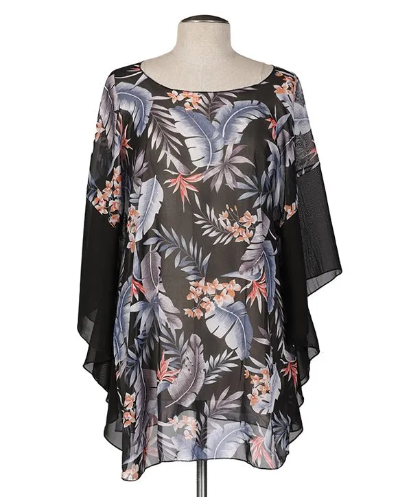 Flower Print Summer Coverup