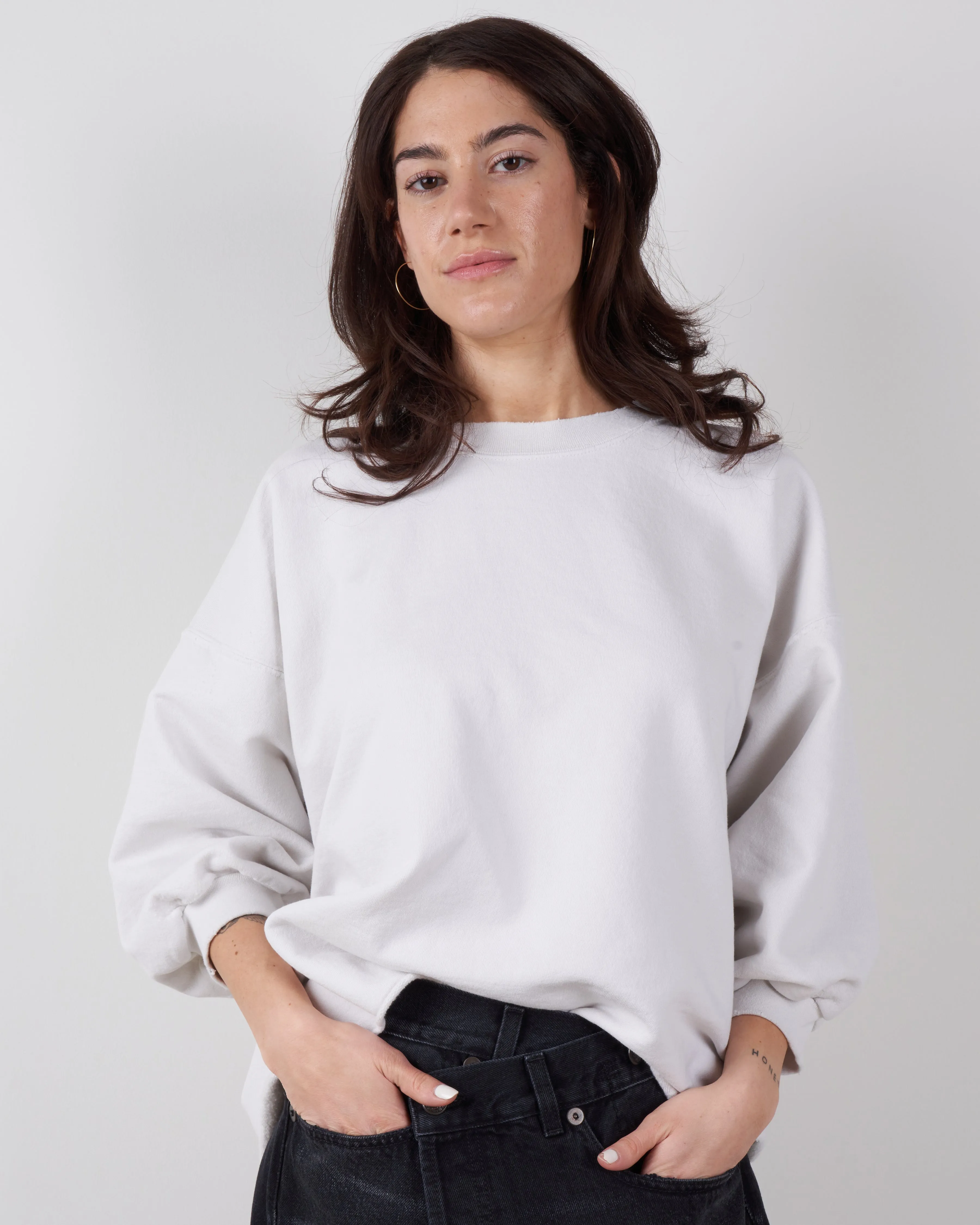 fond sweatshirt - dirty white