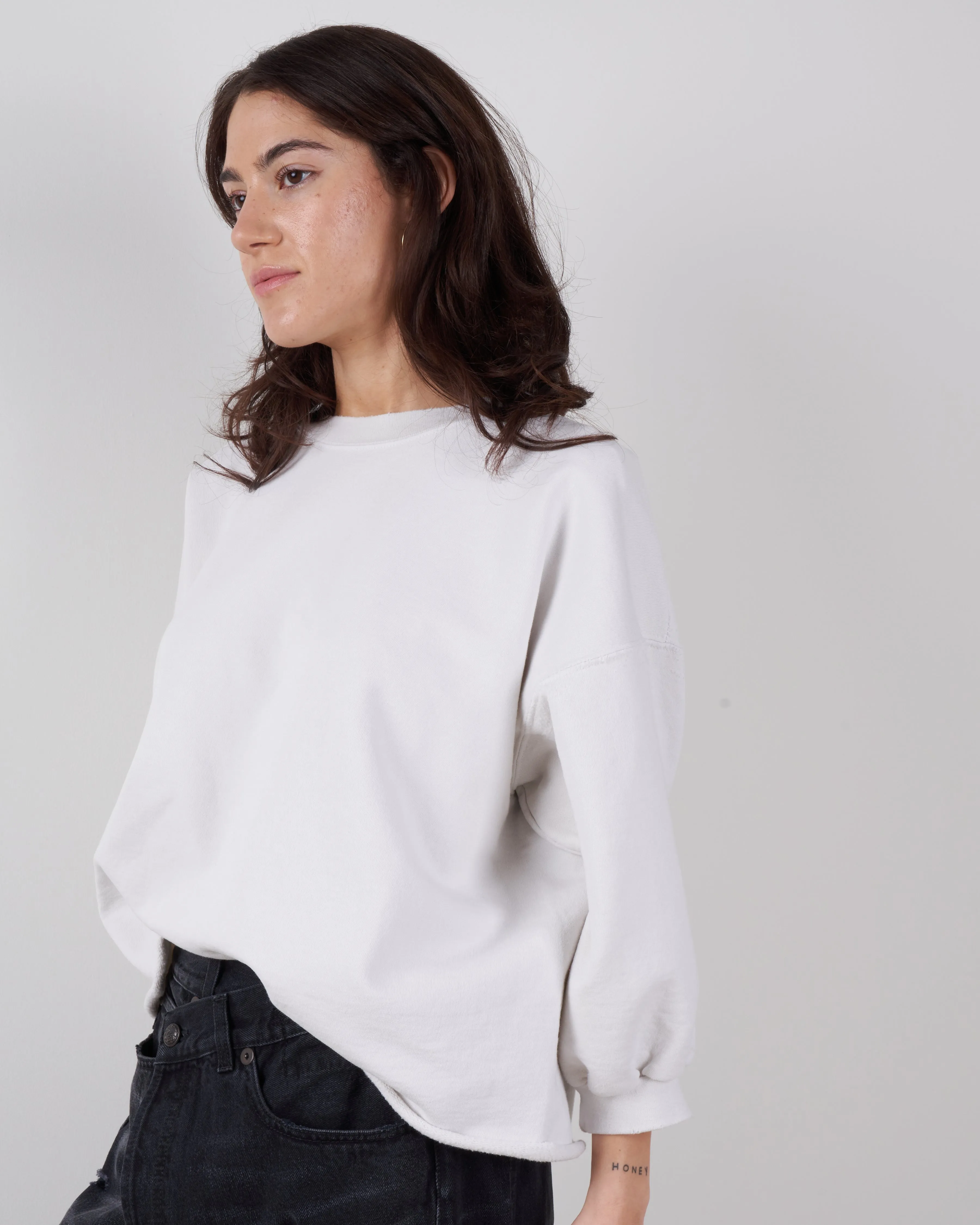 fond sweatshirt - dirty white