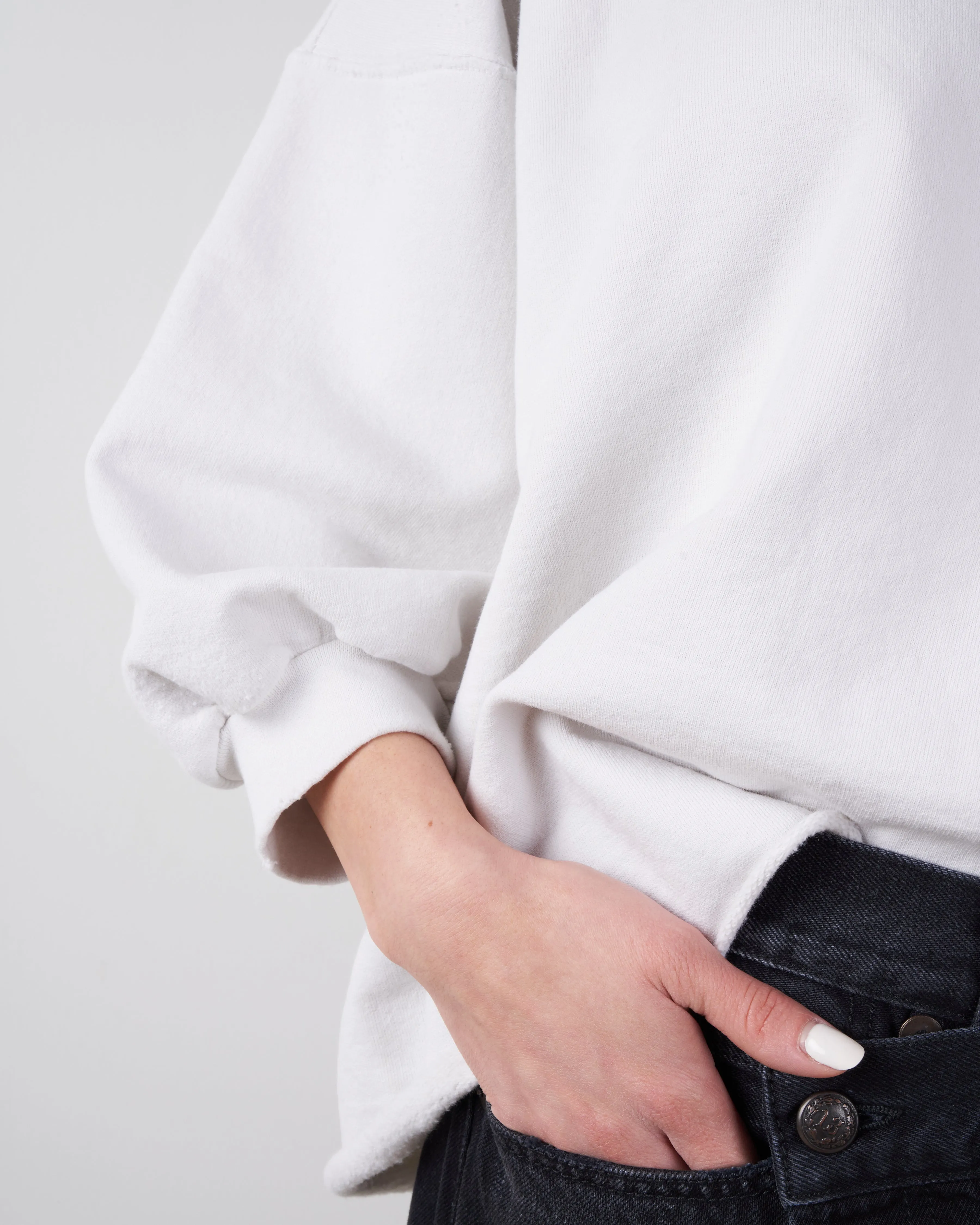 fond sweatshirt - dirty white