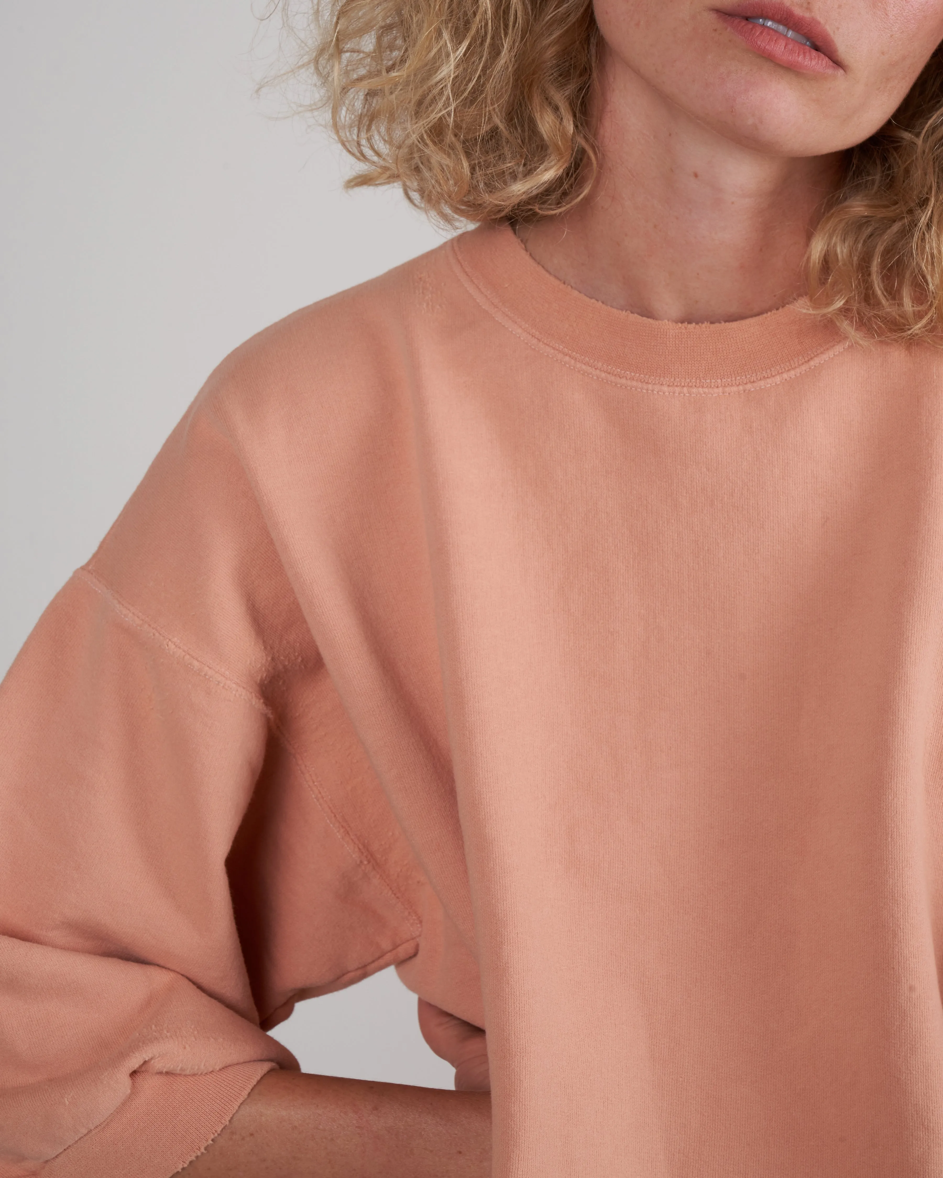 fond sweatshirt - peach