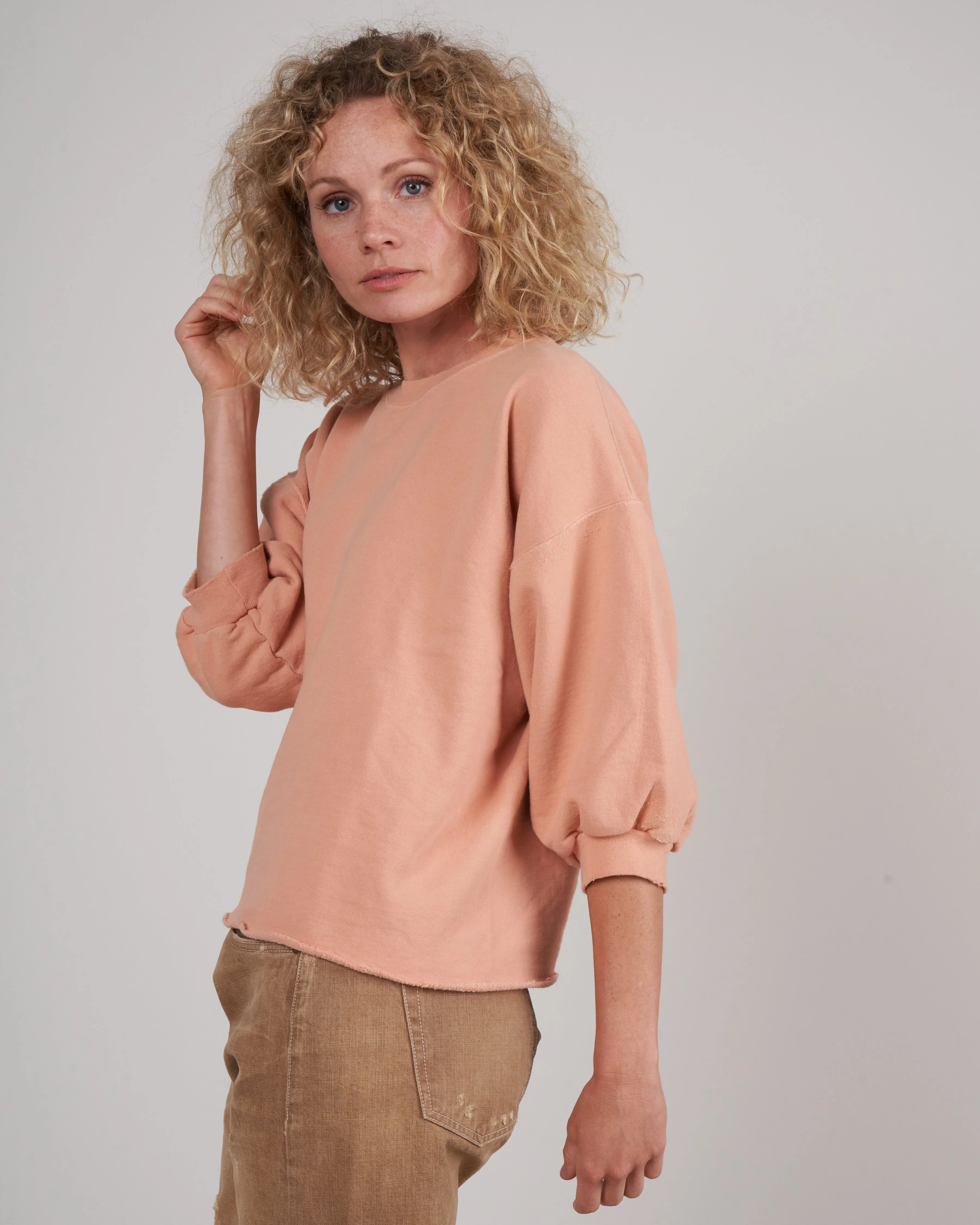 fond sweatshirt - peach