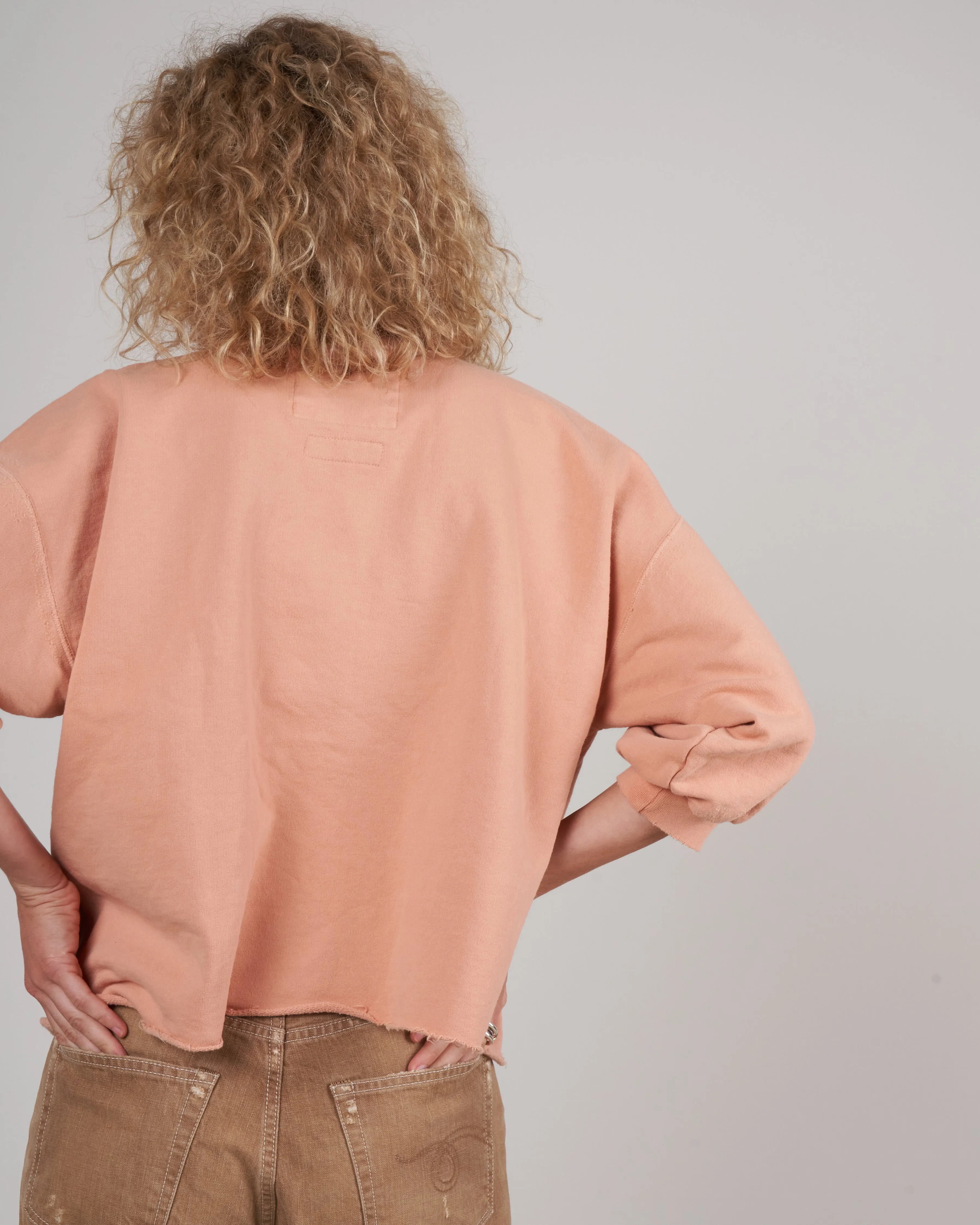 fond sweatshirt - peach