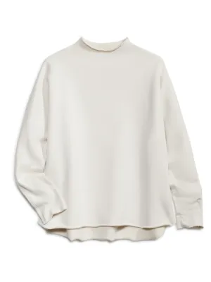 Frank & Eileen Effie Long Sleeve Funnel Neck Capelet in Vintage White