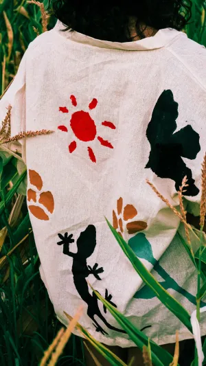 Free Jungle Handmade Linen Kimono