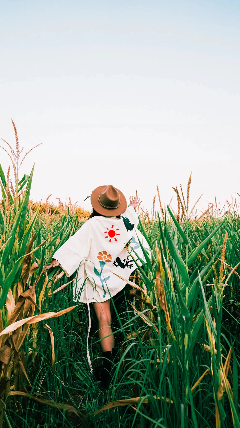 Free Jungle Handmade Linen Kimono