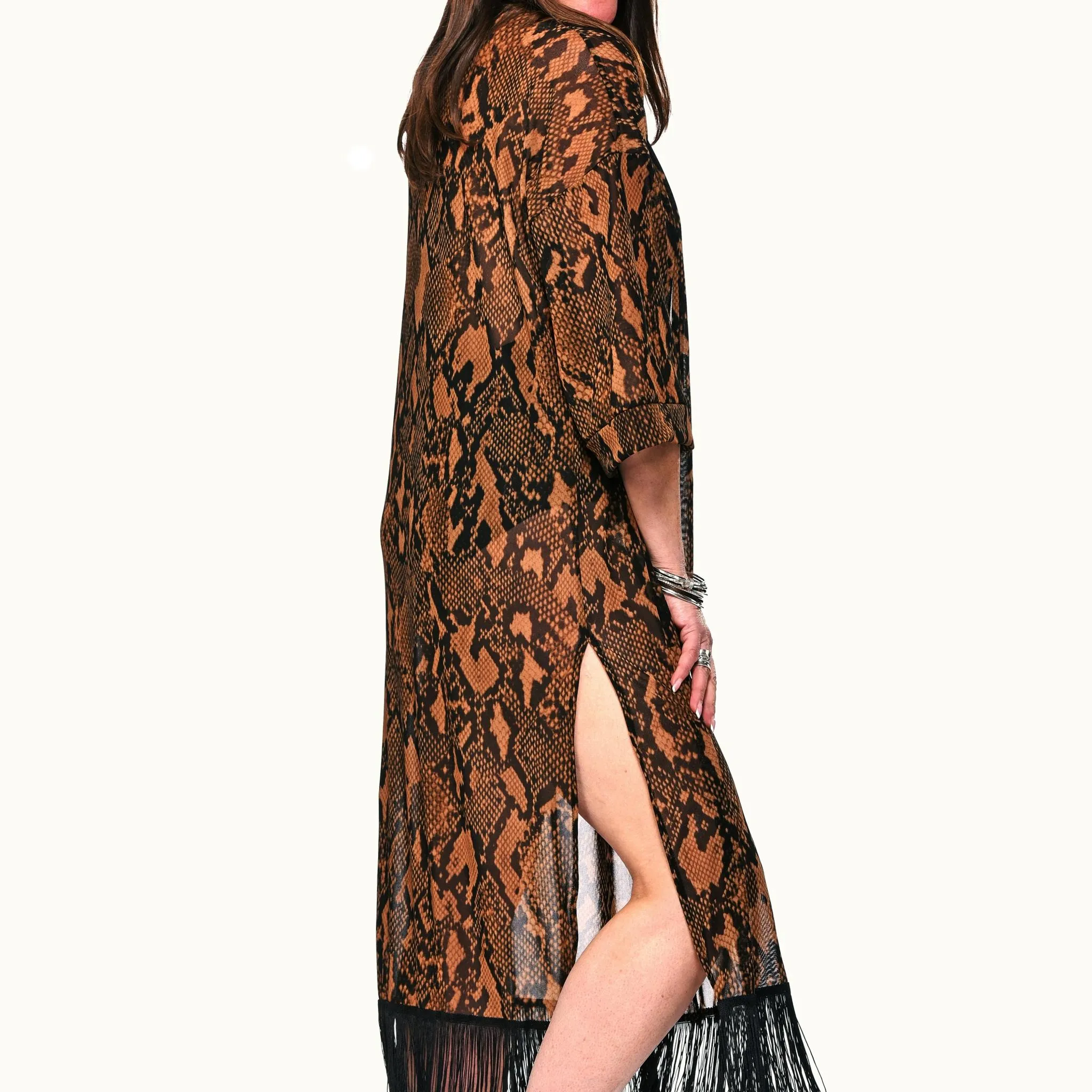 Fringed Kimono