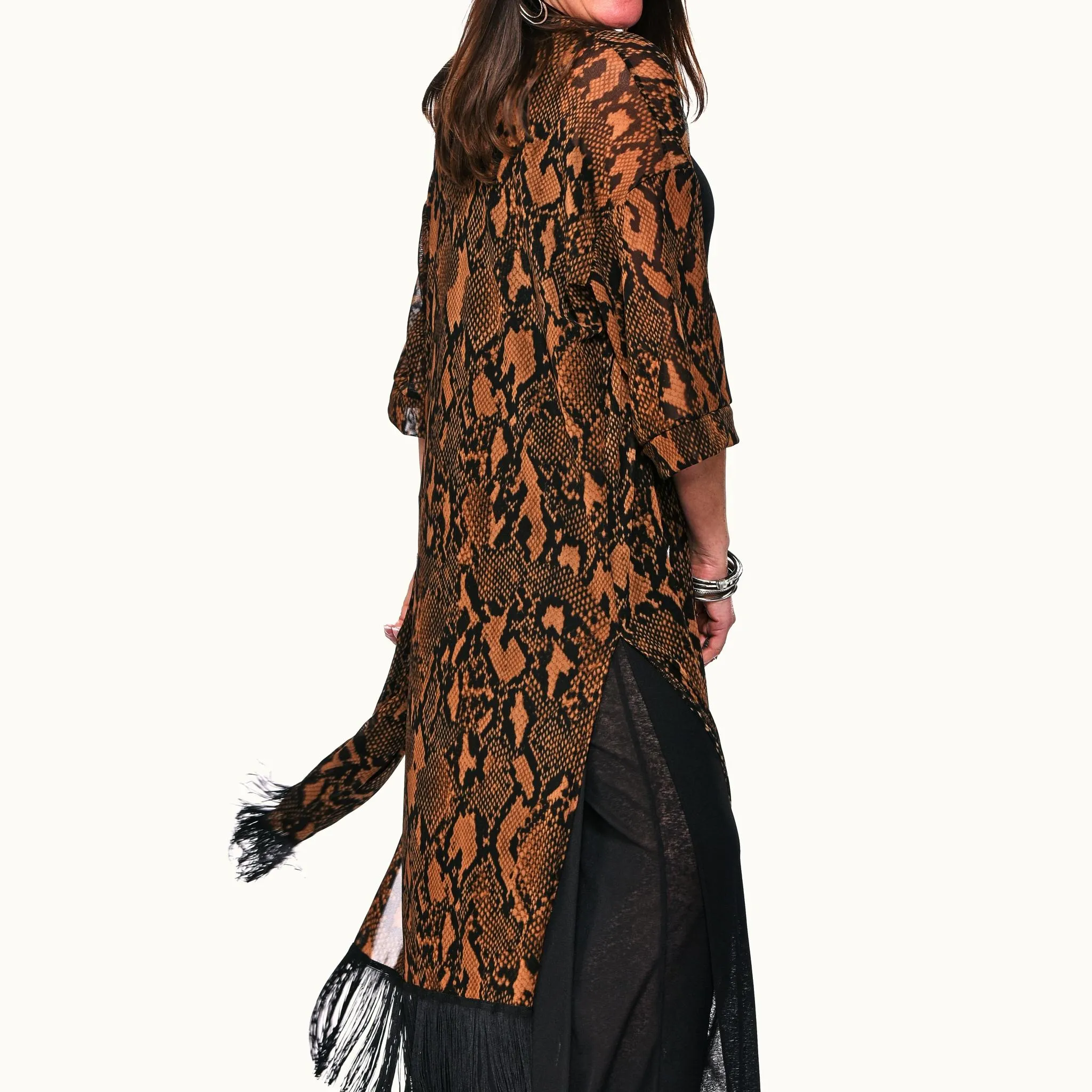 Fringed Kimono