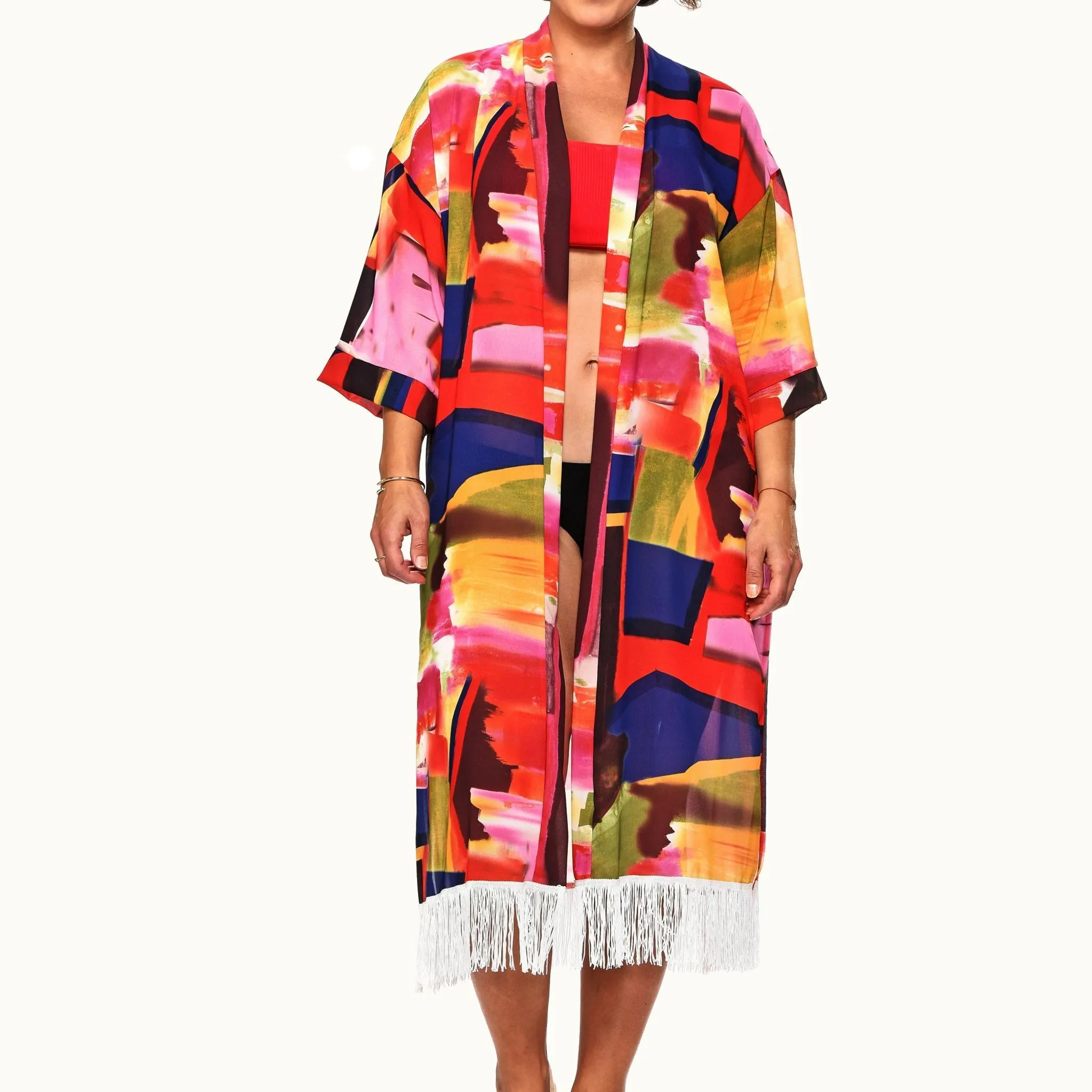 Fringed Kimono