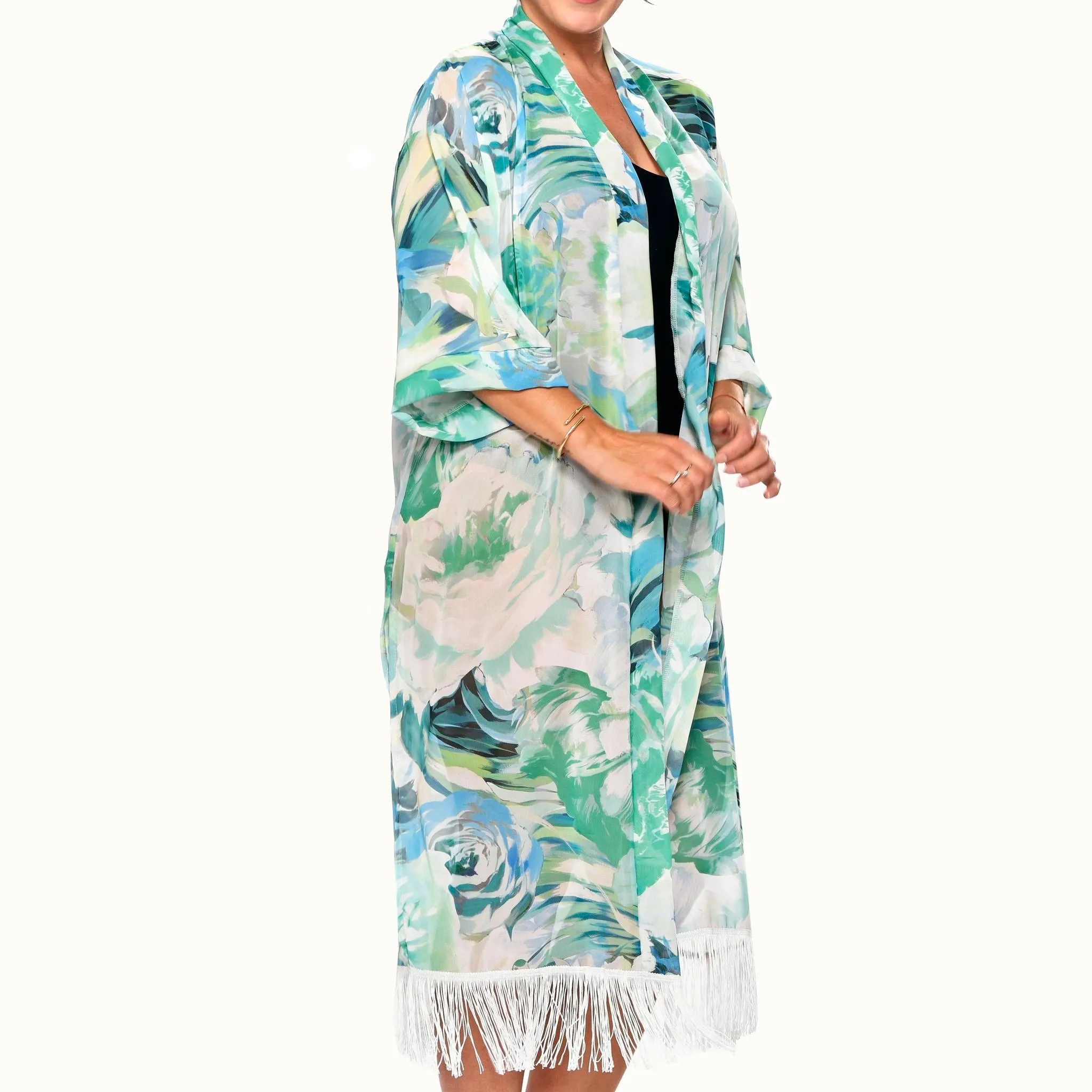 Fringed Kimono