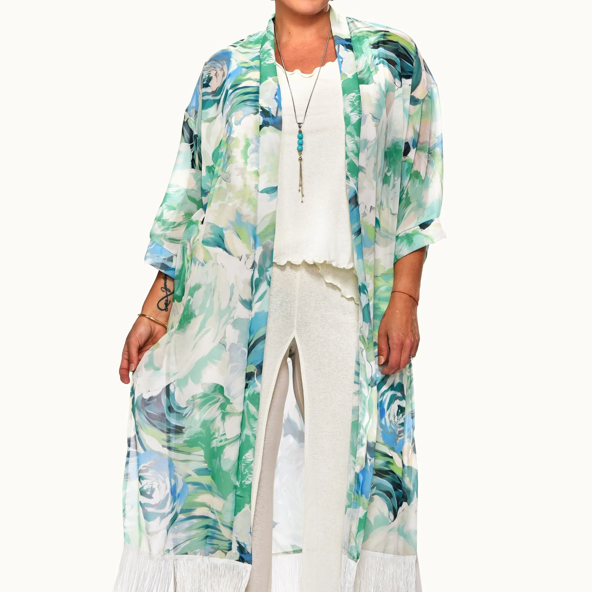 Fringed Kimono