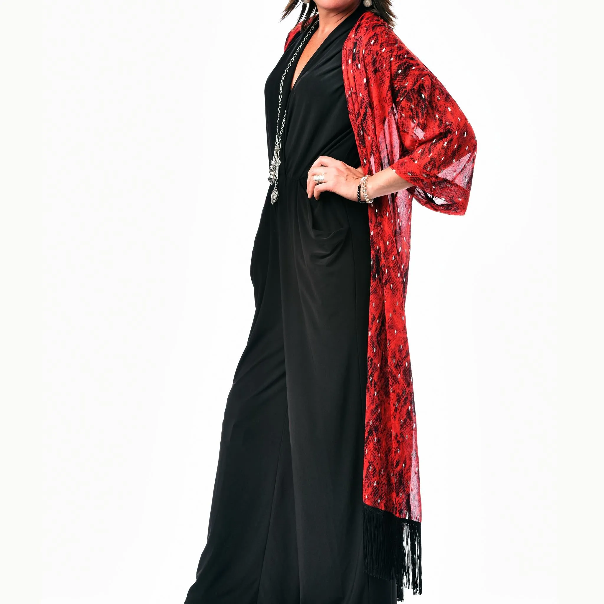Fringed Kimono