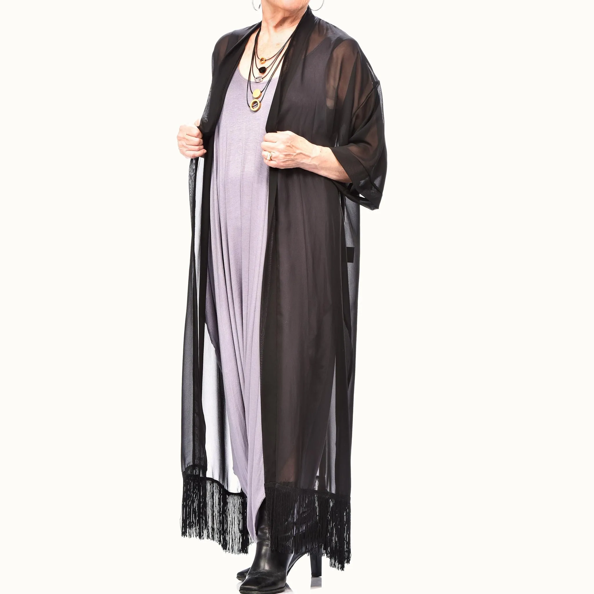 Fringed Kimono