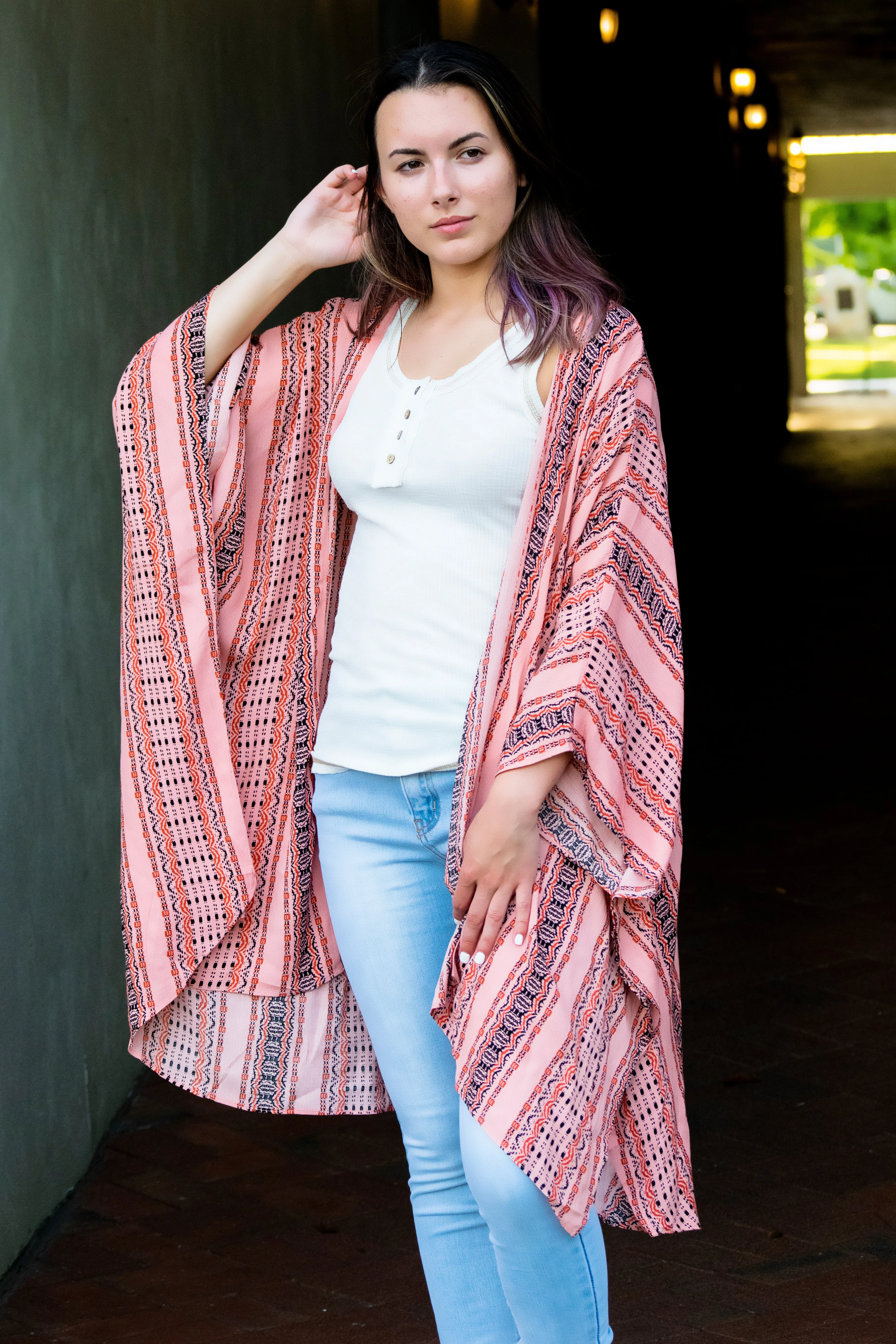 Gabriella Kimono- Coral