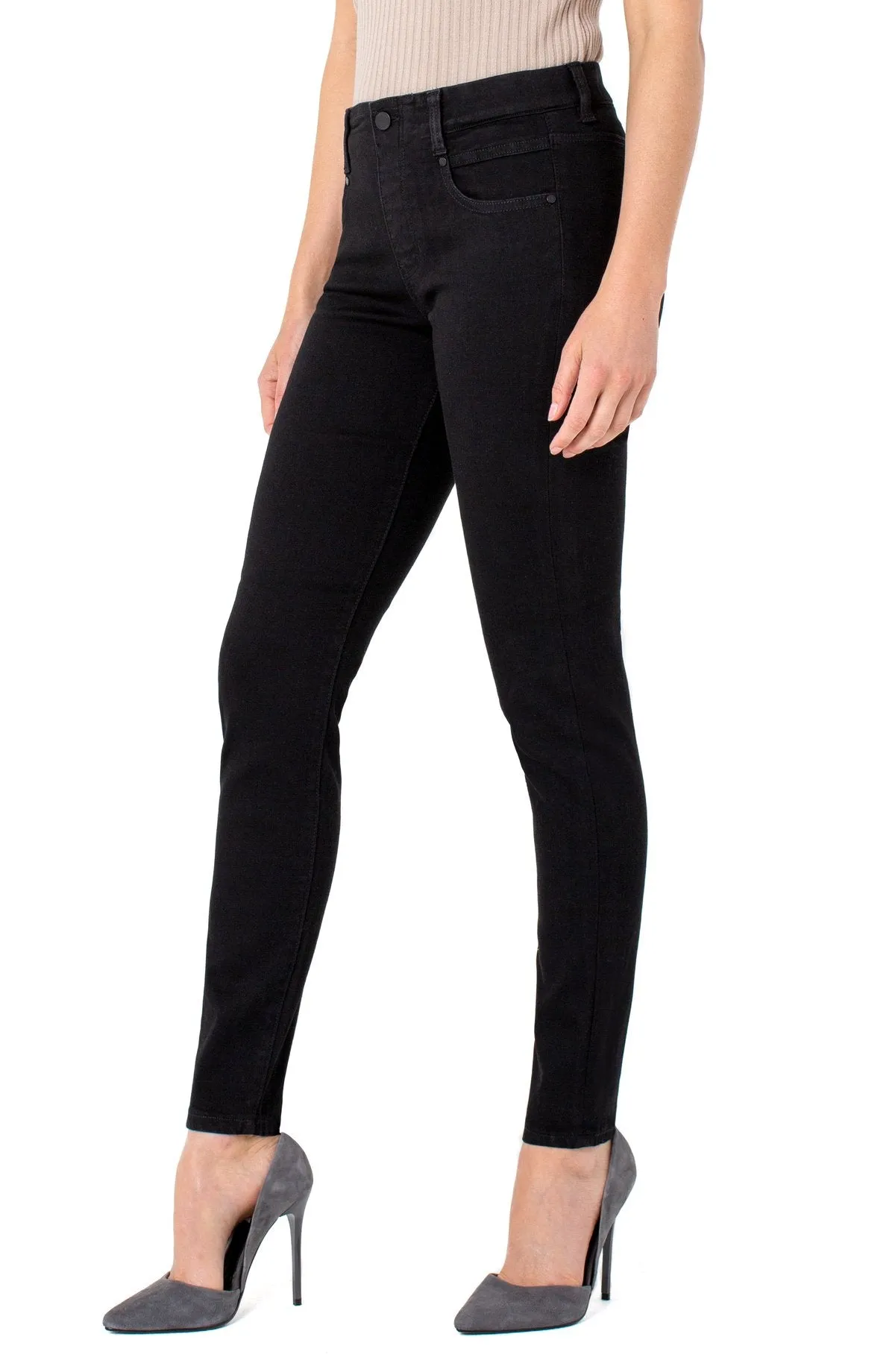 GIA GLIDER SKINNY IN BLACK RINSE 30"