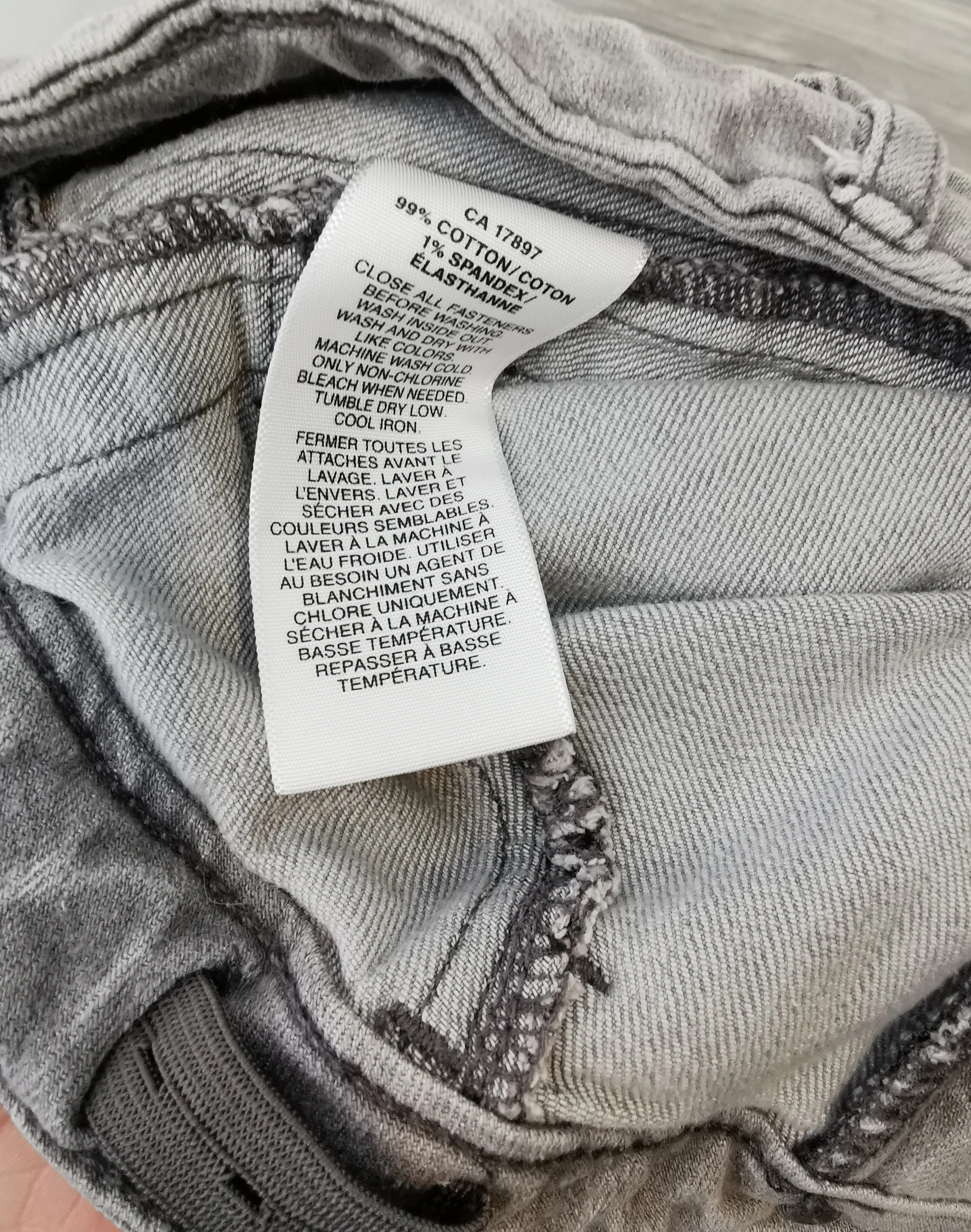 GIRL SIZE 8 YEARS - GAP Kids, Grey / Black Jegging 1969 EUC B4