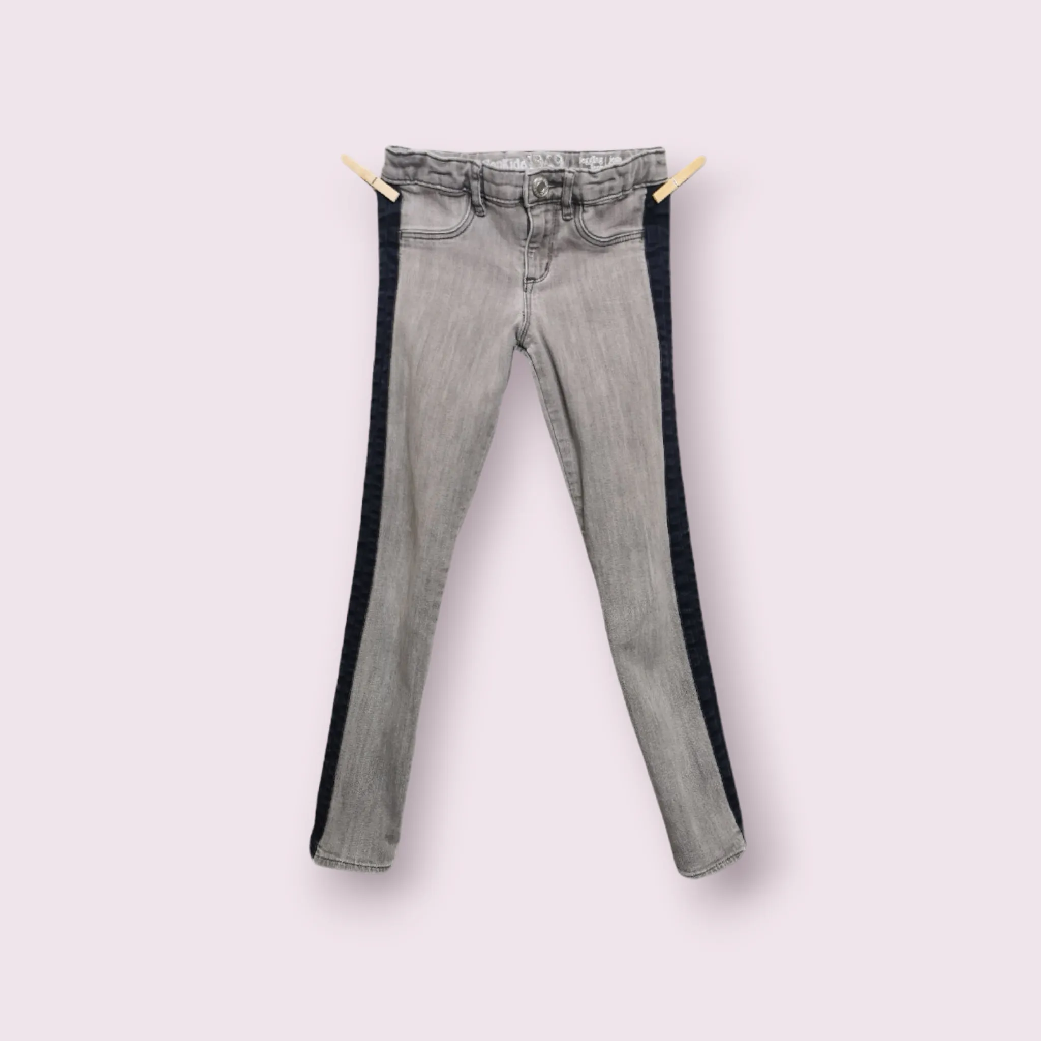 GIRL SIZE 8 YEARS - GAP Kids, Grey / Black Jegging 1969 EUC B4