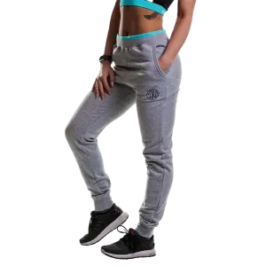 Gold's Gym Fitted Loop Back Jog Pants Grey Marl